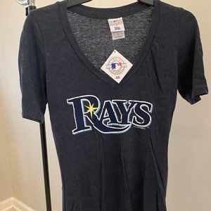 NWT Tampa Bay Rays Womens V-neck t-shirt